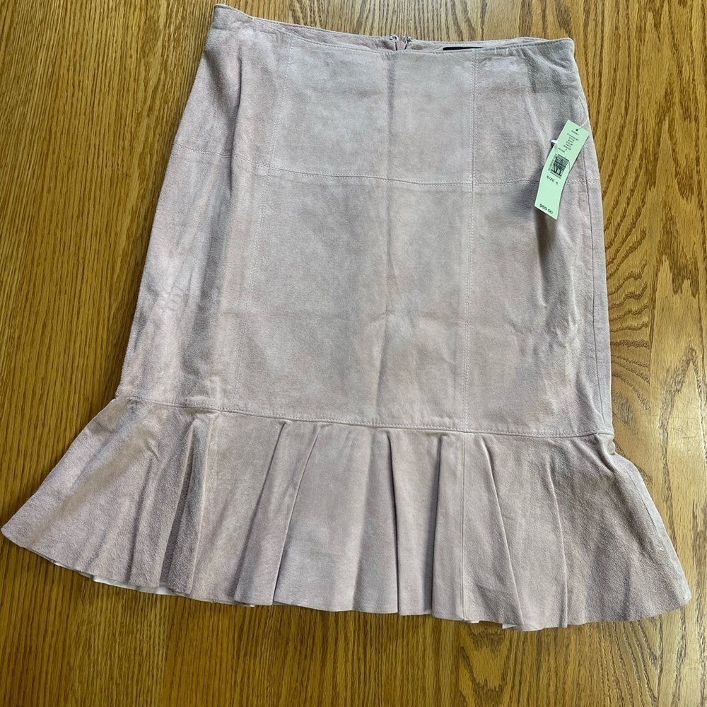 Ideology Pink Leather Skirt Size 6 New! Retail $89